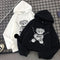 Black Hoodie Womens Japanese Gothic Sweatshirt - ROUTINE FASHION